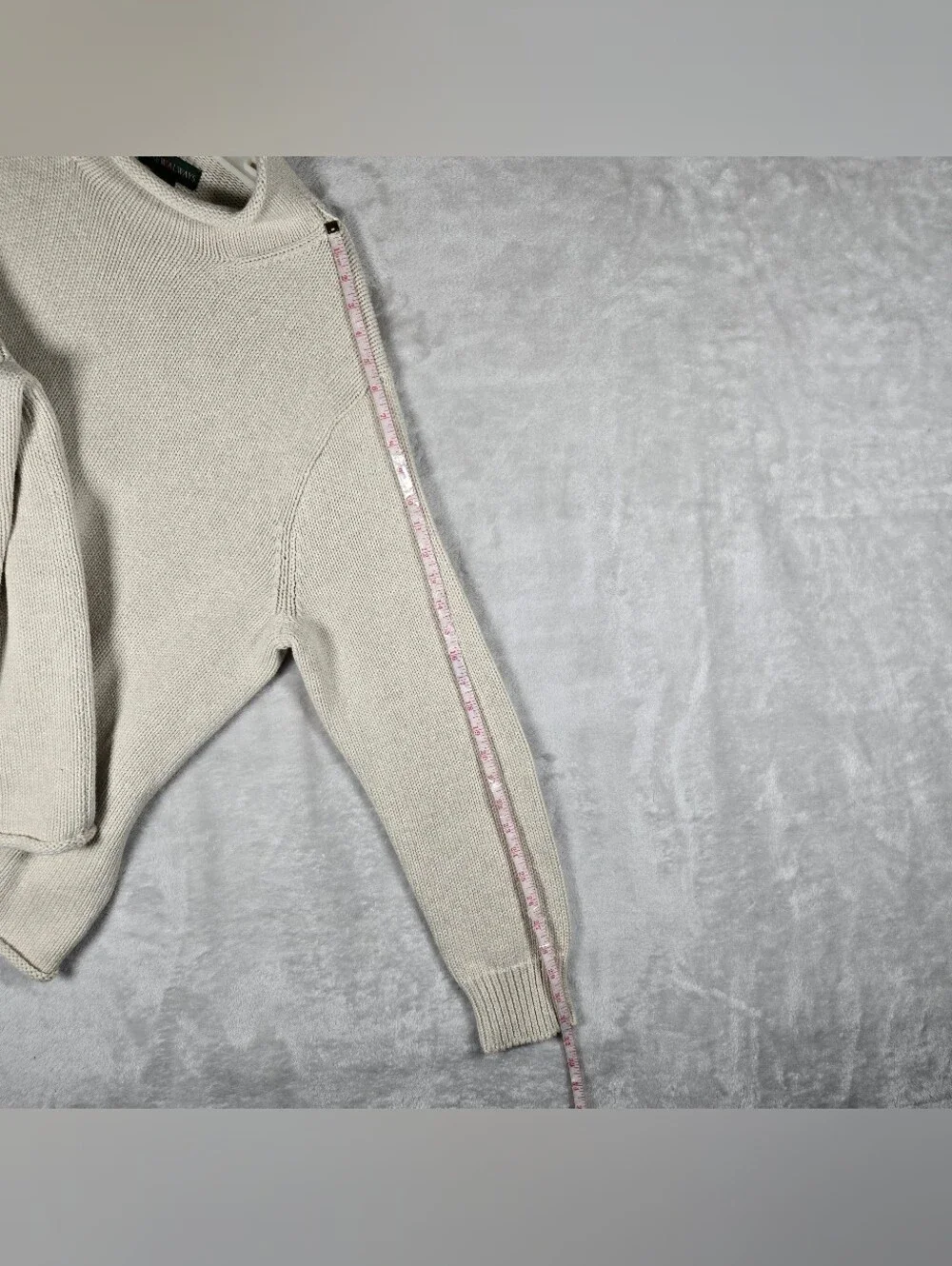 J Crew Always Rollneck Knit Sweater Mens Large Cream Cotton Solid Fisherman NWT